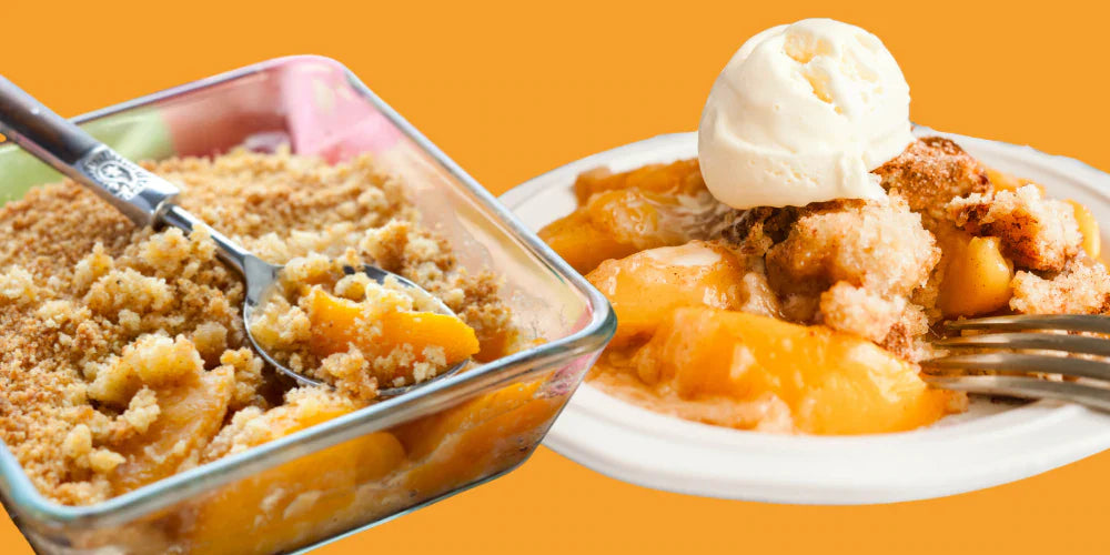 Healthy & Keto Friendly Peach Cobbler Recipe