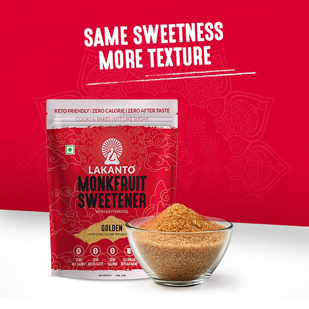 Golden Monkfruit Sweetner 454g + Golden Monkfruit Sweetner 30 Sticks