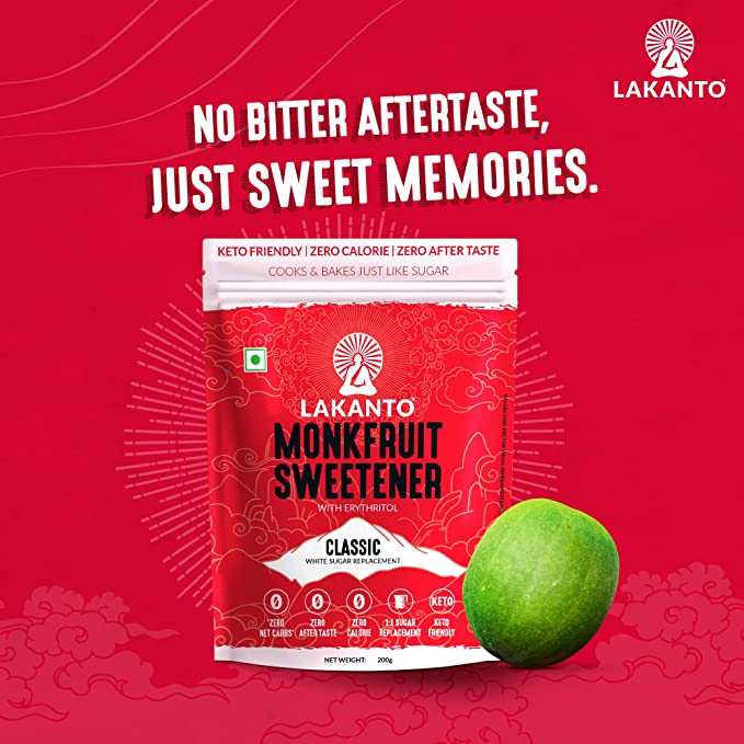 Classic Monk Fruit Sweetener 1:1 White Sugar Substitute