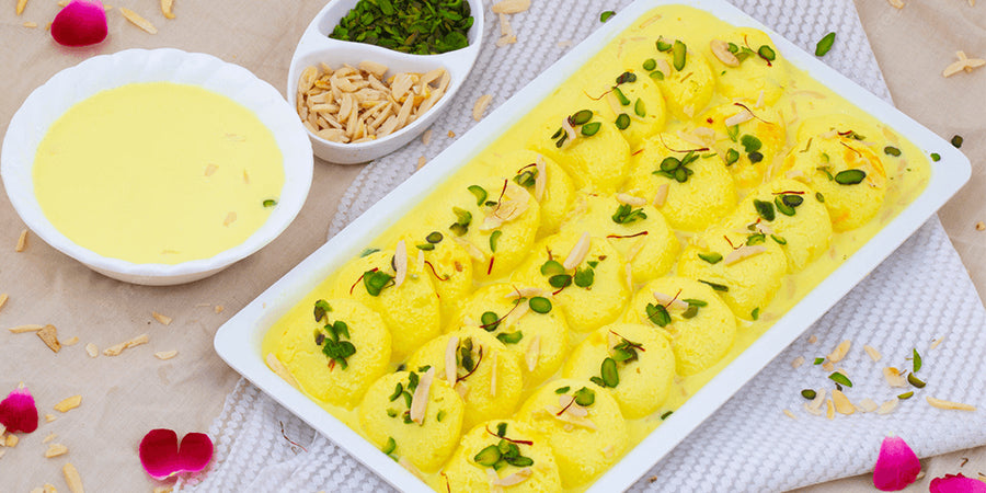 Rakhi Rasmalai With Lakanto's Zero Calorie Sweetener