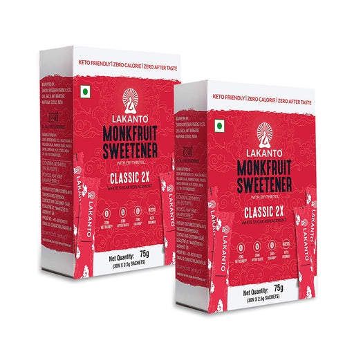 Classic Monkfruit Sweetner 30 Sticks (Pack of 2)