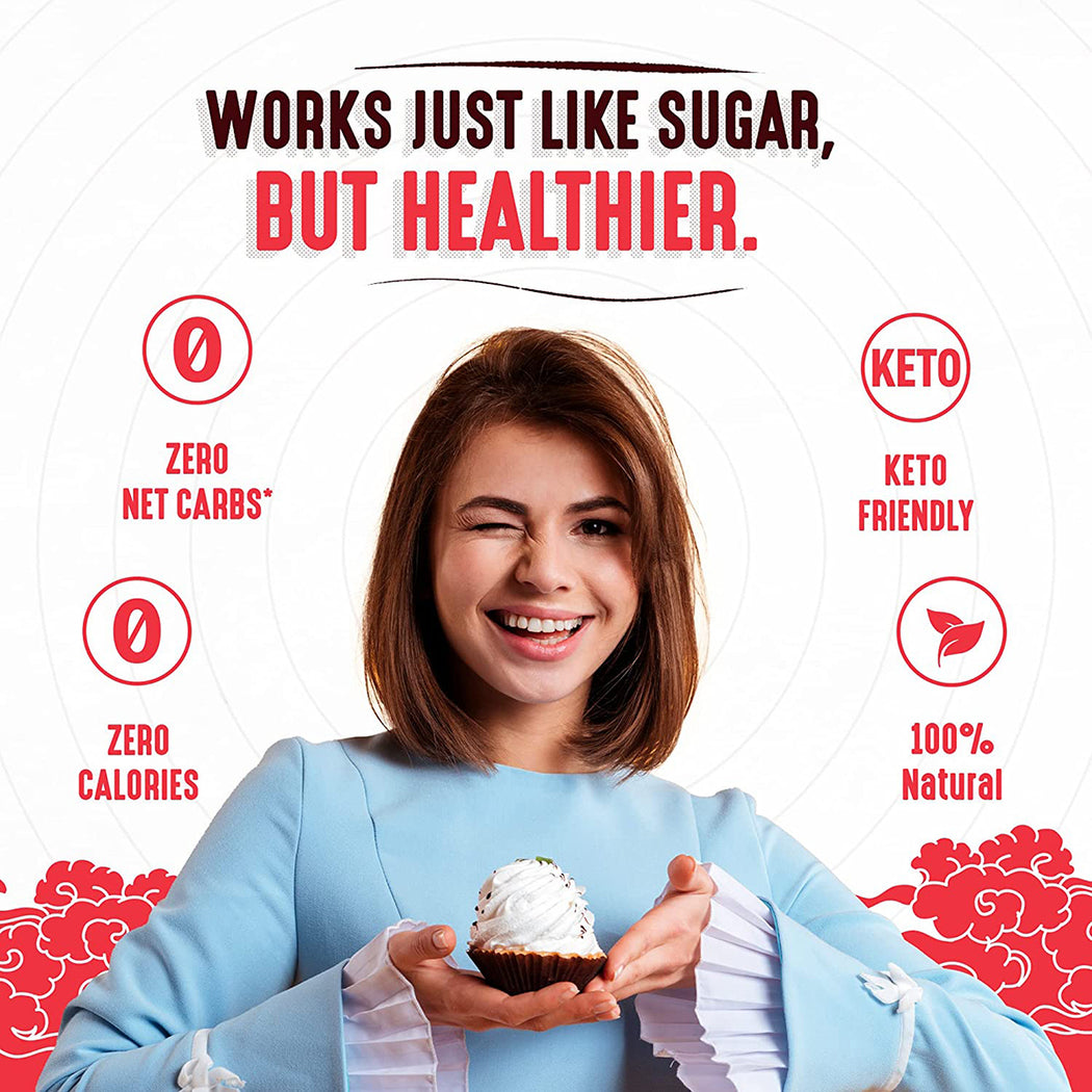 CLASSIC MONK FRUIT SWEETENER 454g + CLASSIC MONK FRUIT SWEETENER 30 STICKS