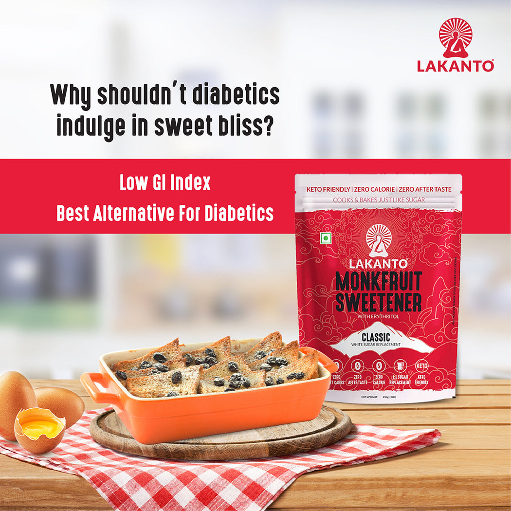 CLASSIC MONK FRUIT SWEETENER 454g + CLASSIC MONK FRUIT SWEETENER 30 STICKS