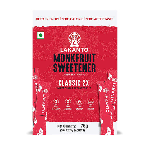 Classic Monkfruit Sweetner 30 Sticks (Pack of 2)