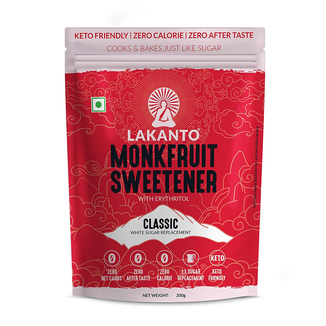 Classic Monkfruit Sweetner 200g + Classic Monkfruit Sweetner 30 Sticks