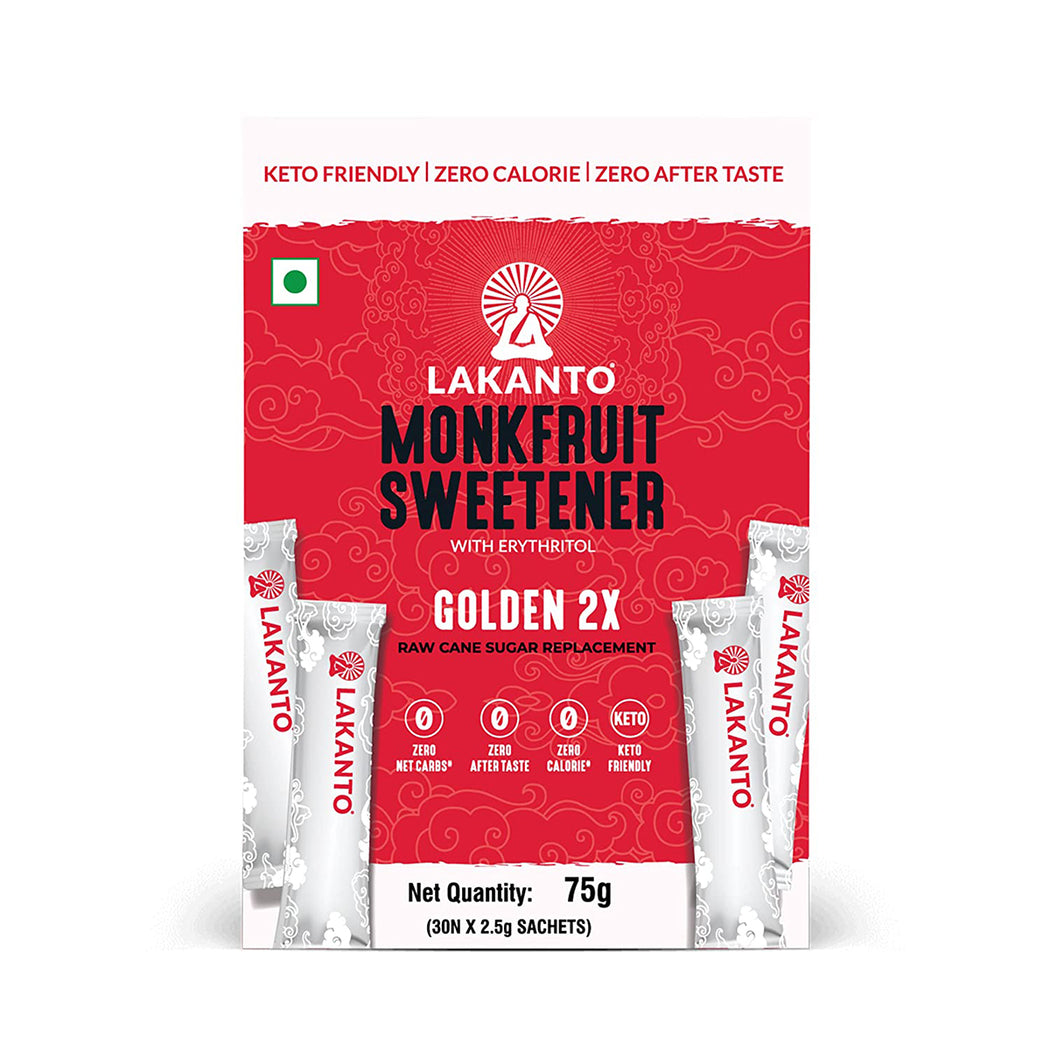 GOLDEN 2X MONK FRUIT SWEETENER (30N SACHETS)