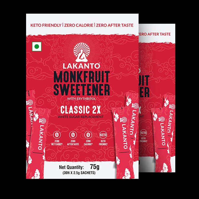 Classic 2X Monk fruit Sweetener (30N Sachets)