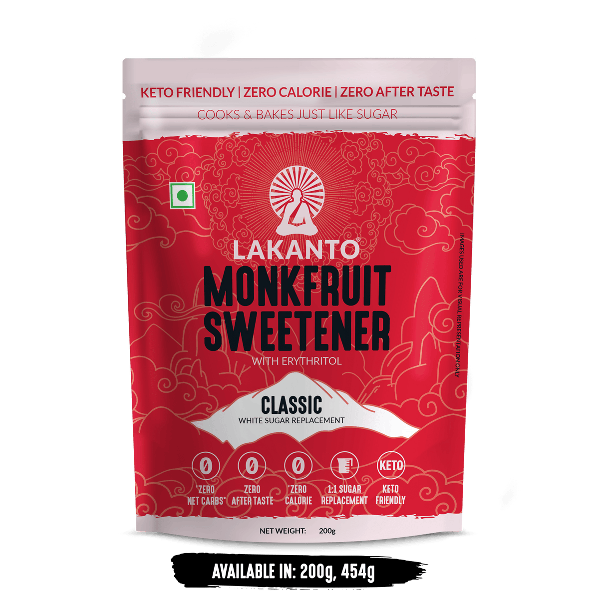 Lakanto Classic Monk Fruit Sweetener Best Sweetener for Health